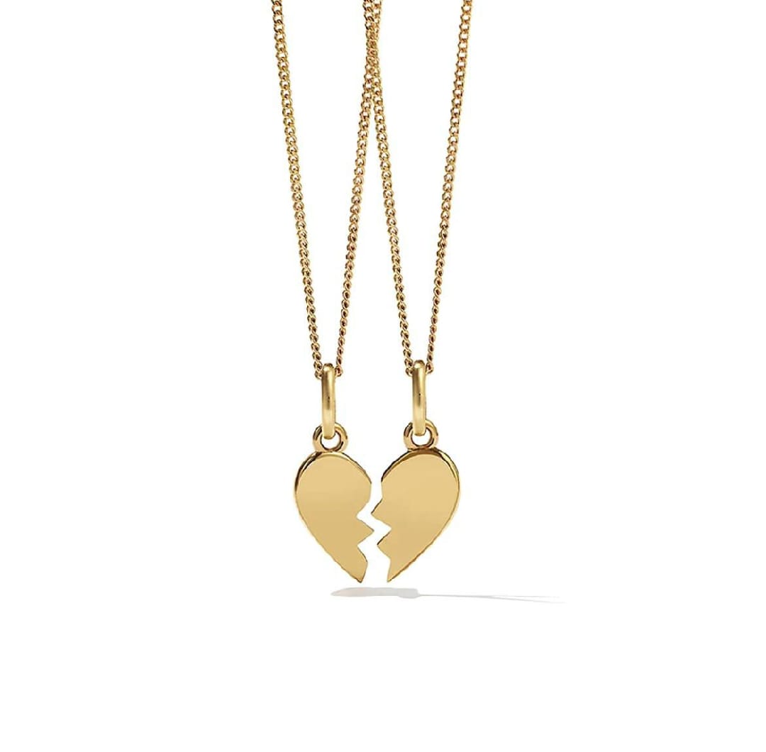 broken heart necklace premimum quality